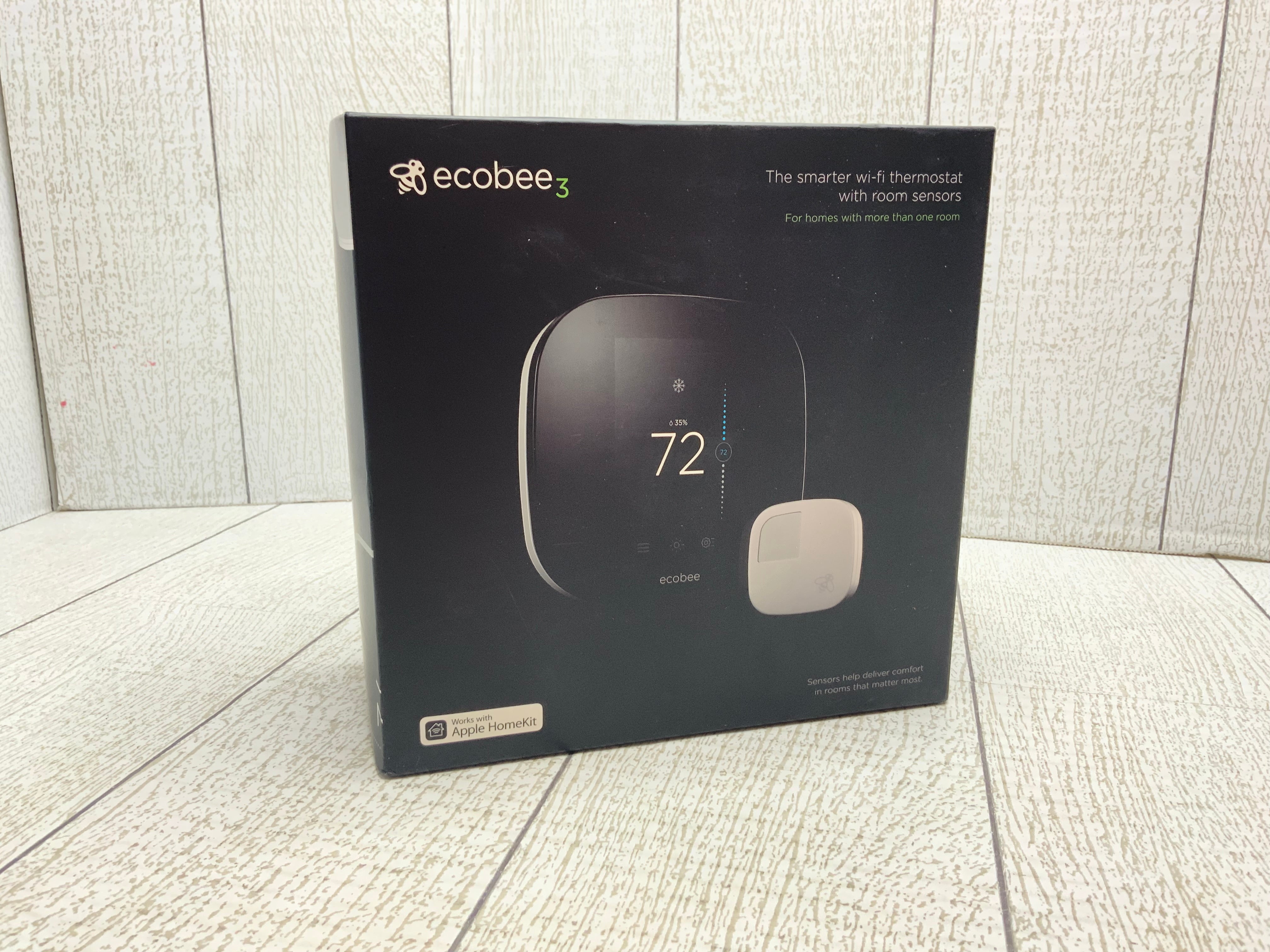 ecobee3 Smarter Wi-Fi Thermostat with Remote Sensor, 2nd Generation (8038444761326)